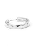 925 Sterling Silver Clip-On Earrings Gothic Hip Hop Punk Round Jewelry