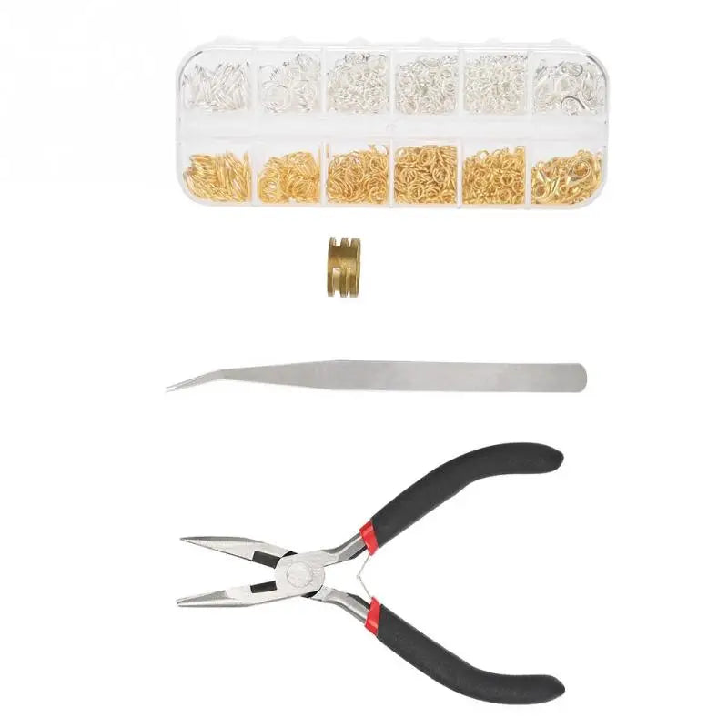 Rust-Resistant Alloy Jump Rings Lobster Clasp DIY Jewelry Findings Set Kit