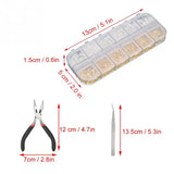Rust-Resistant Alloy Jump Rings Lobster Clasp DIY Jewelry Findings Set Kit