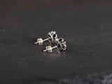 Faceted Garnet Ladies Earrings - 925 Silver