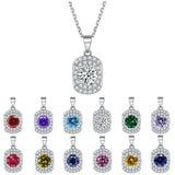 Colorful Treasure Pendant Necklace December Birthstone