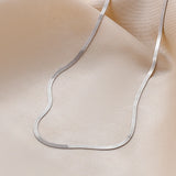 925 Silver Snake Bone Chain Ins Necklace