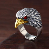 Vintage Japanese Eagle Ring, Adjustable Men's Band