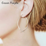 925 Silver Circle Earrings Women
