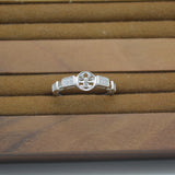 925 Silver Freshwater Pearl Ring Settings Micro Inlaid Diy Accessory