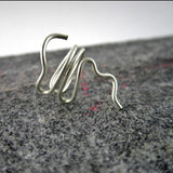 925 Sterling Silver Geometric Ear Cuff Earrings 14k Filled