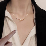 925 Sterling Silver Clavicle Necklace Pendant for Women