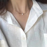 925 Sterling Silver Clavicle Necklace Pendant for Women