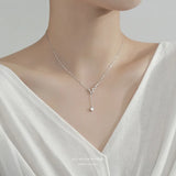 S925 Silver Big Dipper Necklace Female Niche Light Collarbone Chain