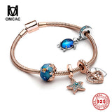 S925 Silver Women Bracelet with Beads DIY Jewelry Accessories