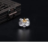 S925 Silver Ethnic Lady Show Face Earrings