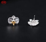 S925 Silver Ethnic Lady Show Face Earrings