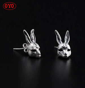 925 Silver Chinese Rabbit Earrings