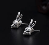 925 Silver Chinese Rabbit Earrings