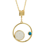 925 Silver Necklace Galaxy Hetian Jade Pendant