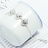 925 Sterling Silver Zircon Charm Bracelet for Girls