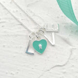S925 Sterling Silver Heart Necklace Retro Fine Jewelry Party