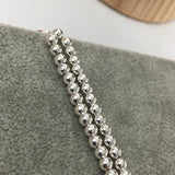 925 Sterling Silver Big Heart Necklace Retro Jewelry