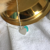 925 Sterling Silver Heart Necklace Retro Jewelry for Women