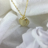 S925 Double Heart Necklace Women's Retro Jewelry