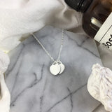 S925 Double Heart Necklace Women's Retro Jewelry