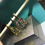 925 Sterling Silver Horseshoe U Earrings Female Fine Jewelry