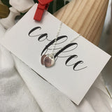 925 Sterling Silver Pink Heart Necklace Women's Retro Jewelry Party