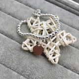 925 Silver Rose Heart Bracelet Retro Jewelry Gift
