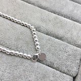 925 Silver Rose Heart Bracelet Retro Jewelry Gift