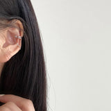 925 Silver Zircon Chain Ear Clip High-end European Design