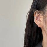 925 Silver Zircon Chain Ear Clip High-end European Design