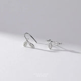 925 Sterling Silver Leaf Earrings for Women