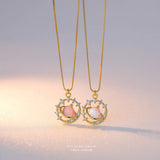 925 Silver Moonstone Necklace Women