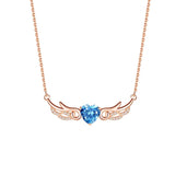 925 Silver Love Pendant Necklace, European & American Style