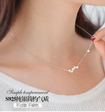 925 Silver Star Necklace Clavicle Chain