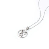 Sterling Silver Elk Pendant Necklace for Christmas