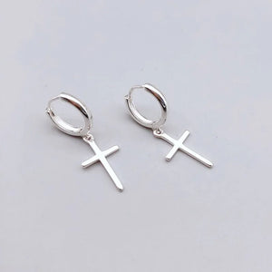 Sterling Silver Cross Earrings - Hypoallergenic Jewelry for Women