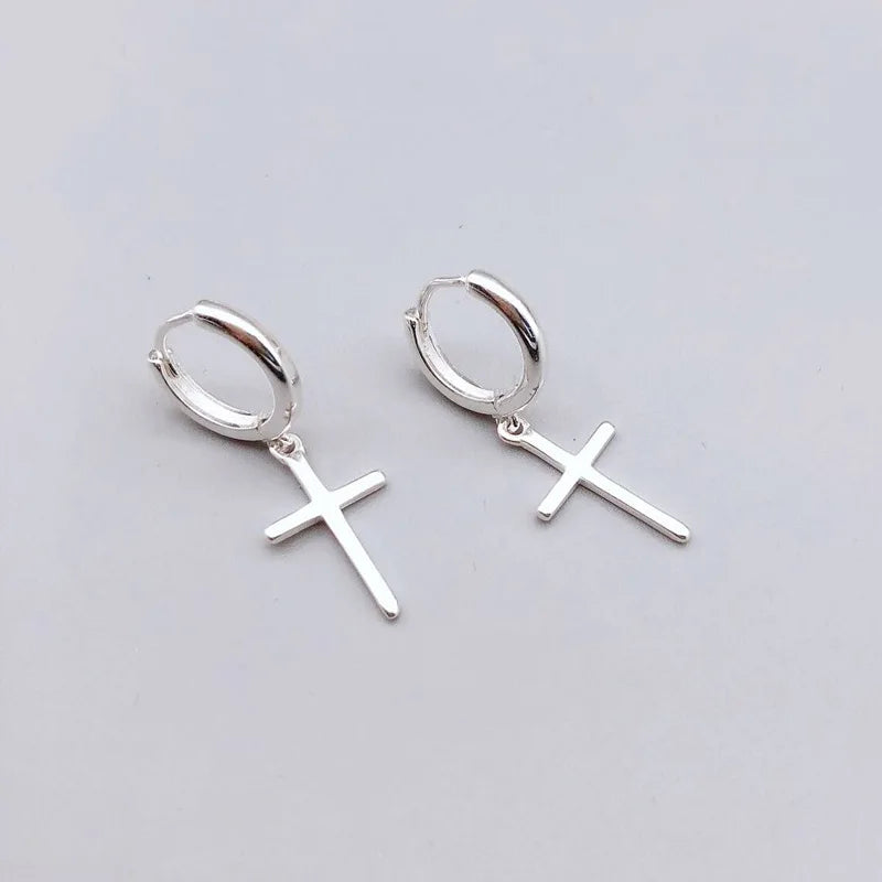 Sterling Silver Cross Earrings - Hypoallergenic Jewelry for Women