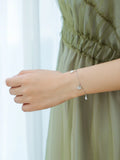 925 Silver Ginkgo Leaf Bracelet for Girlfriend - All-Match Charm