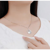 925 Sterling Silver Ladies Good Luck Necklace Women Thai Silver Necklace