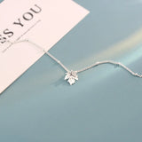 Sterling Silver Maple Leaf Bracelet for Women