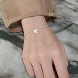 Sterling Silver Maple Leaf Bracelet for Women
