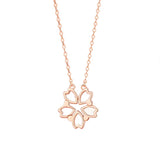 Sterling Silver Rose Love Necklace for Women