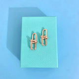 925 Sterling Silver Horseshoe U Earrings Female Retro Jewelry