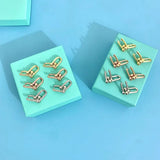 925 Sterling Silver Horseshoe U Earrings Female Retro Jewelry