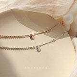 925 Silver Peas Letter Lucky Bracelet for Women