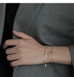 925 Silver Peas Letter Lucky Bracelet for Women