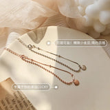 925 Silver Peas Letter Lucky Bracelet for Women