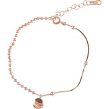 925 Silver Peas Letter Lucky Bracelet for Women