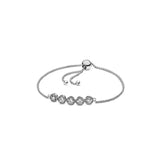 925 Silver Logo Heart Snake Zircon Necklace